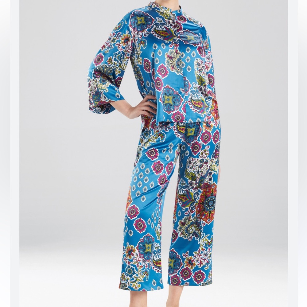 Natori Ottoman satin pajama set - Picture 1 of 6